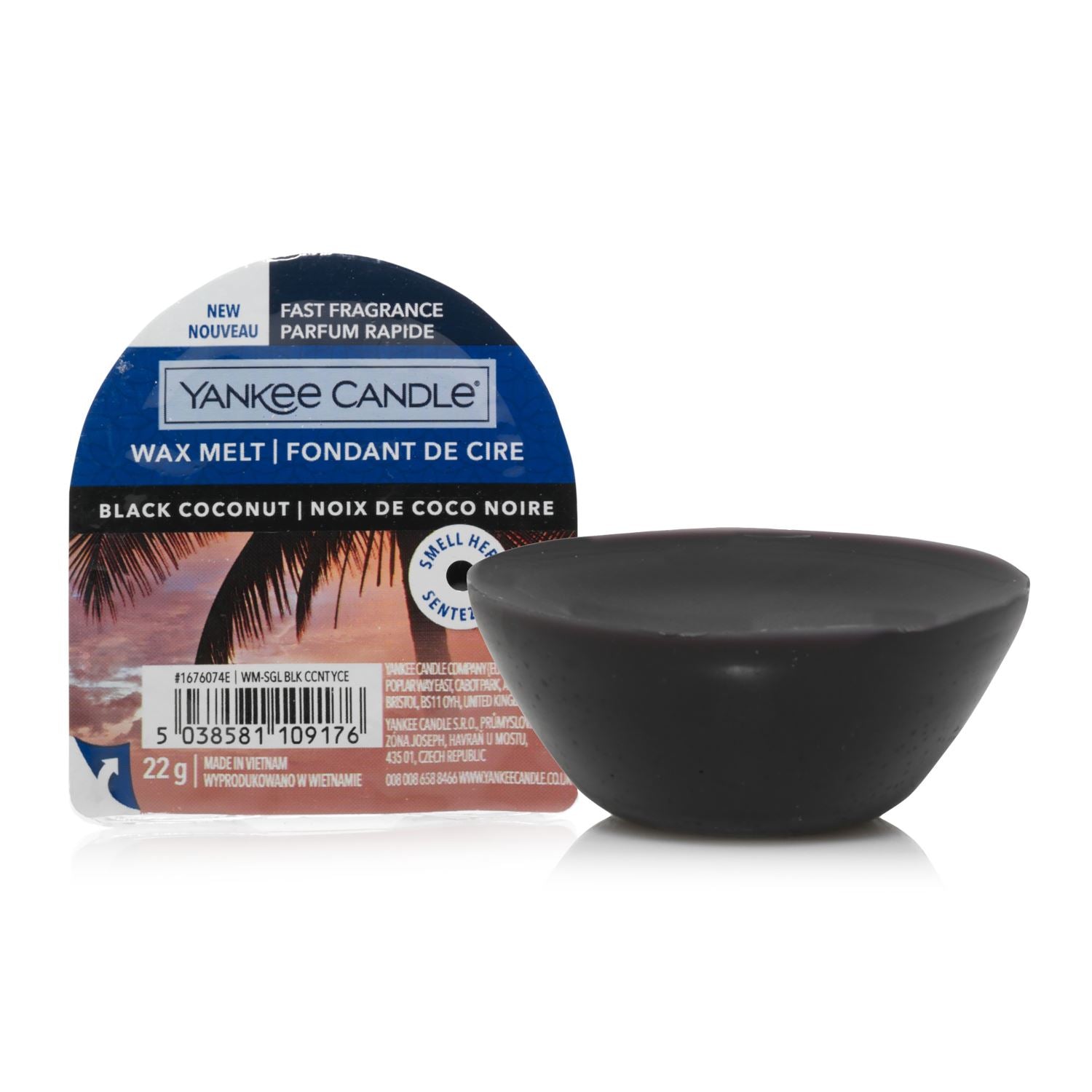 Noix de coco noire - Fondant de cire Yankee Candle